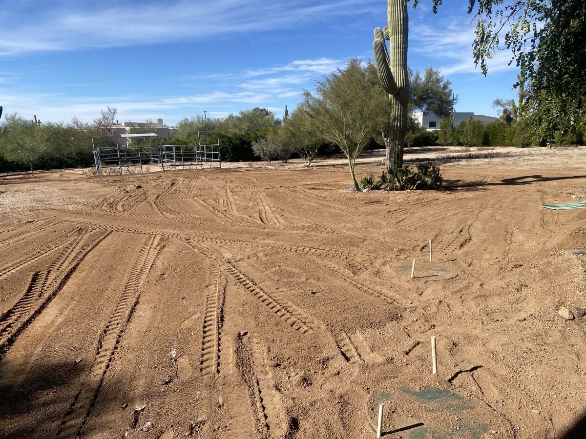 Septic system design diagram showing tank and drain field layout
