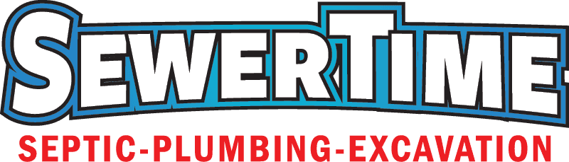 SewerTime Septic Plumbing and Excavation Logo